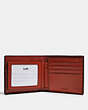 COACH®,3-IN-1 WALLET IN COLORBLOCK SIGNATURE CANVAS,Gunmetal/Tan Terracotta,Inside View,Top View