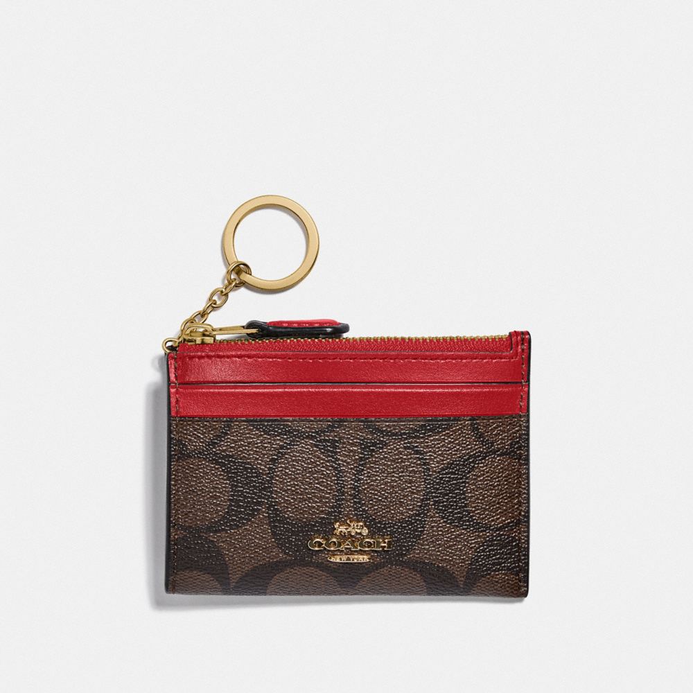 COACH® Outlet | Mini Skinny Id Case In Signature Canvas