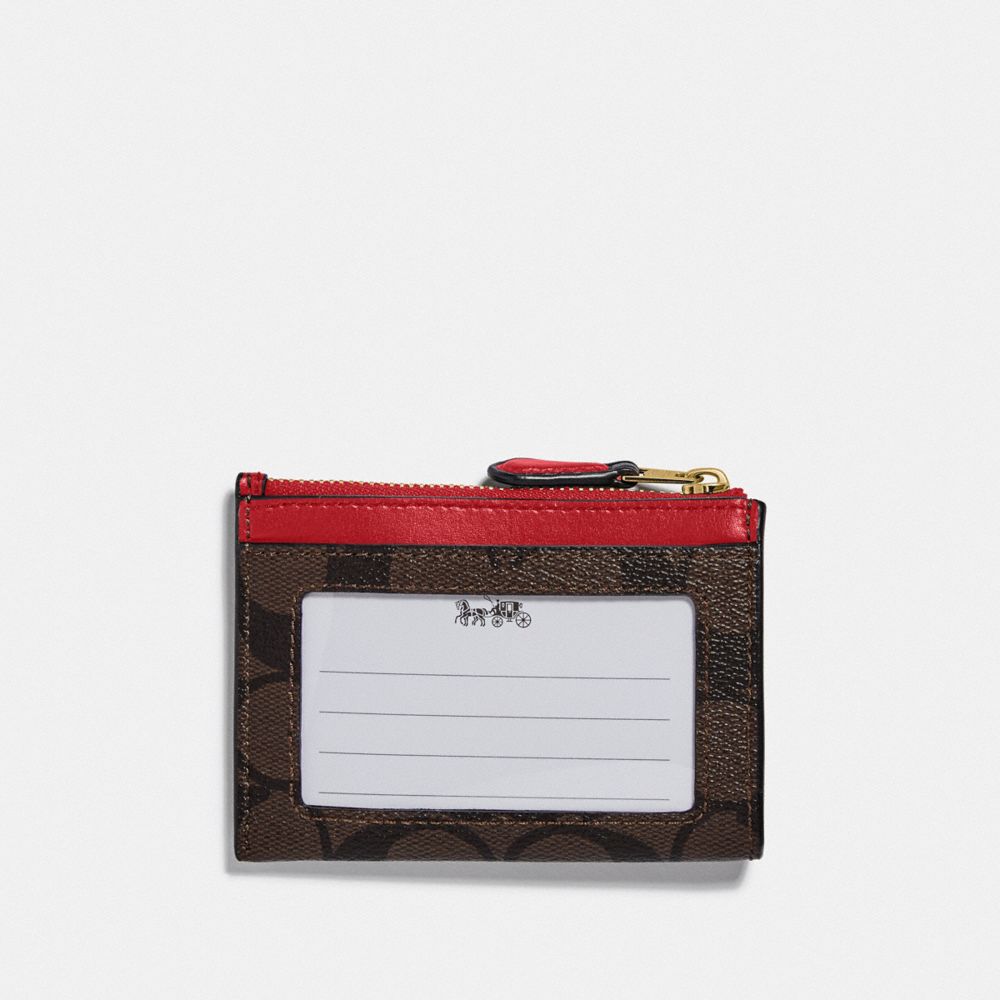 COACH® Outlet | Mini Skinny Id Case In Signature Canvas