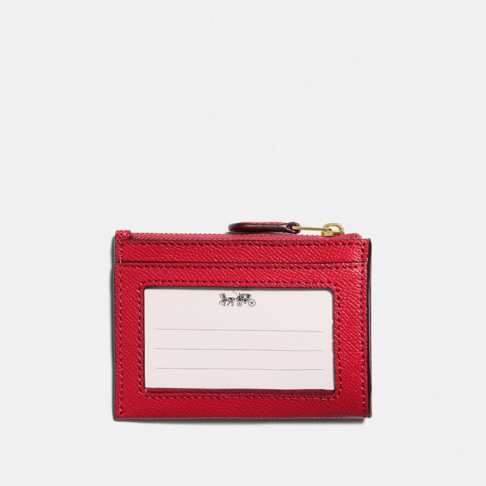 COACH Mini Skinny Key Pouch in Saffiano Leather