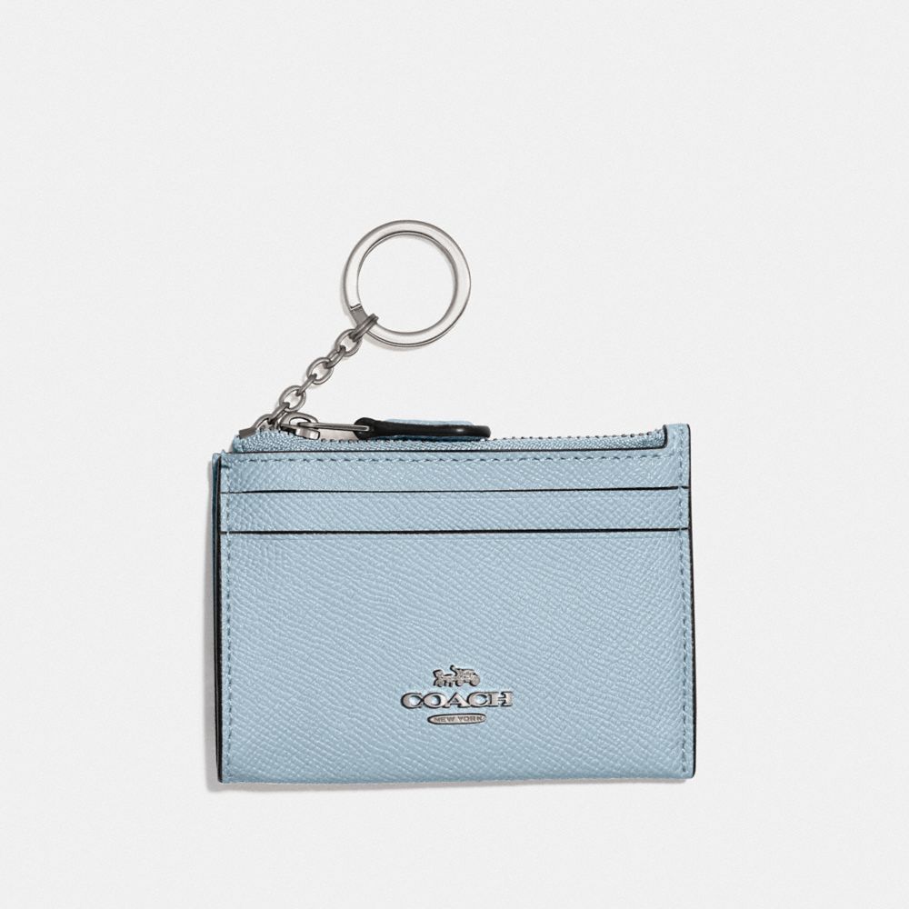 Stylish Coach Mini ID Case in Gold/Washed Mauve