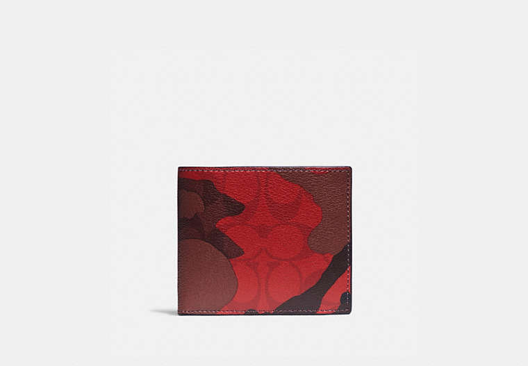 3 In 1 Wallet In Signature Canvas With Camo Print