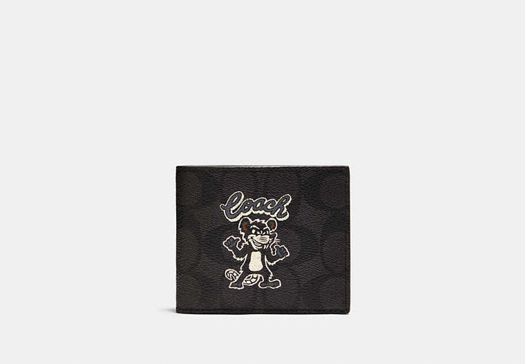 Id Billfold Wallet In Signature Canvas With Party Rat Print