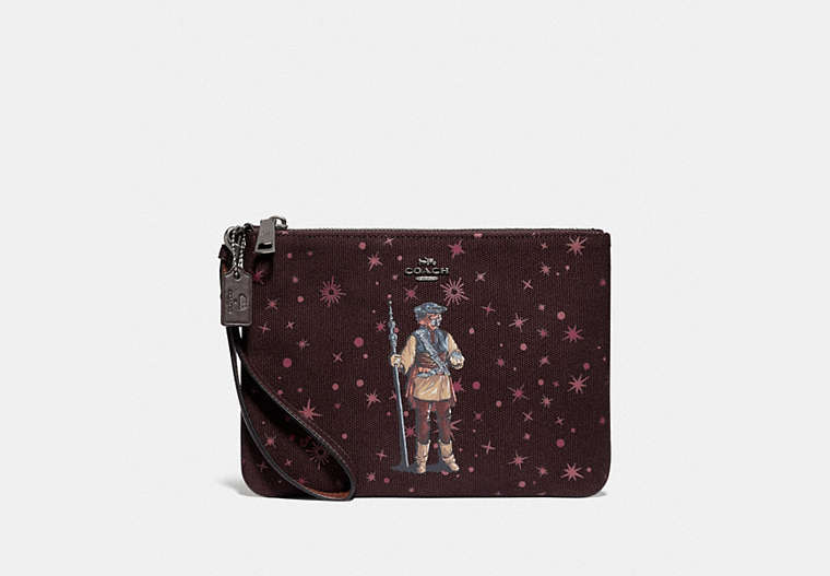 Star Wars X Coach Gallery Pouch With Princess Leia As Boushh