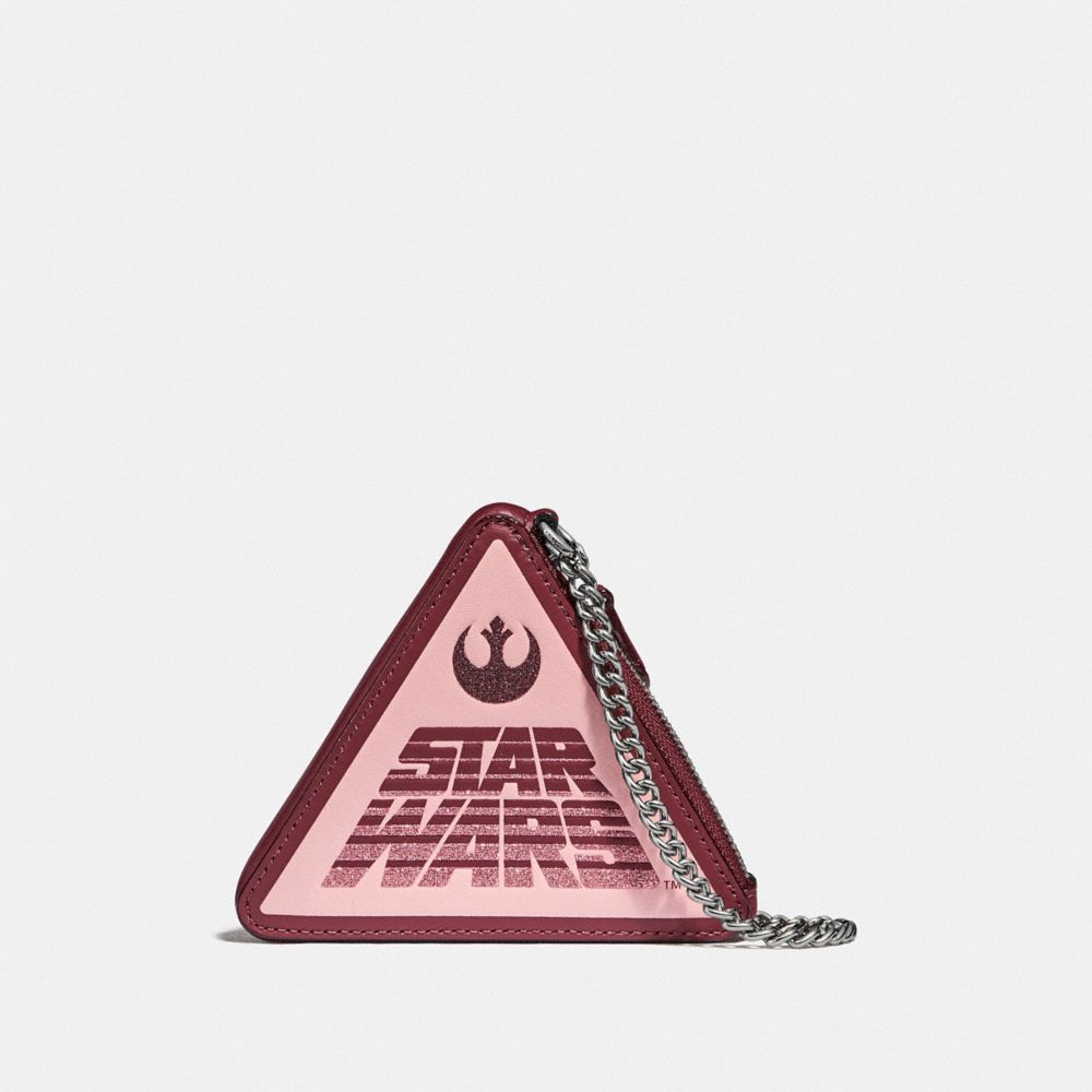 Porte-monnaie triangulaire Star Wars X Coach avec motif