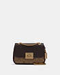 COACH®,MINI CASSIDY CROSSBODY IN SIGNATURE CANVAS,Leather,Small,Gold/Khaki Oxblood Multi,Front View