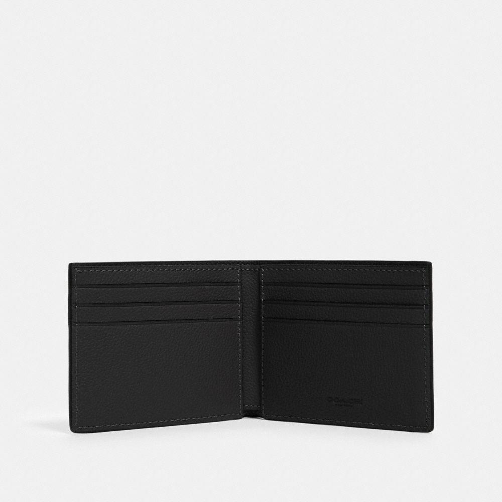 Slim billfold wallet in signature canvas with varsity online stripe