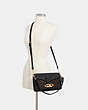 COACH®,JADE SHOULDER BAG WITH SIGNATURE CANVAS DETAIL,pvc,Mini,Gold/Brown Black,Alternate View