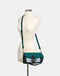COACH®,JADE SHOULDER BAG IN COLORBLOCK,Leather,Small,Silver/Midnight Viridian Multi,Alternate View