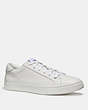 COACH®,C126 LOW TOP SNEAKER,White,Front View