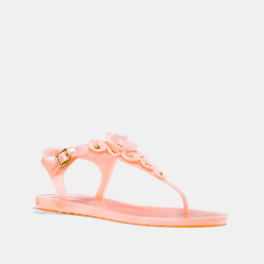 COACH Tea Rose Multi Jelly Sandal