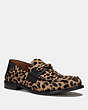 COACH®,PUTNAM LOAFER WITH LEOPARD PRINT,Haircalf,Natural,Front View