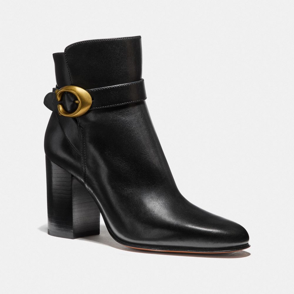 Coach signature 2025 buckle bootie