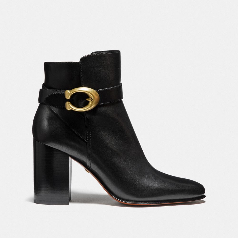 COACH Outlet Delaney Signature Buckle Heel Bootie