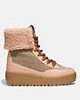 COACH®,TYLER BOOT,mixedmaterial,Oat/Pale Blush,Angle View