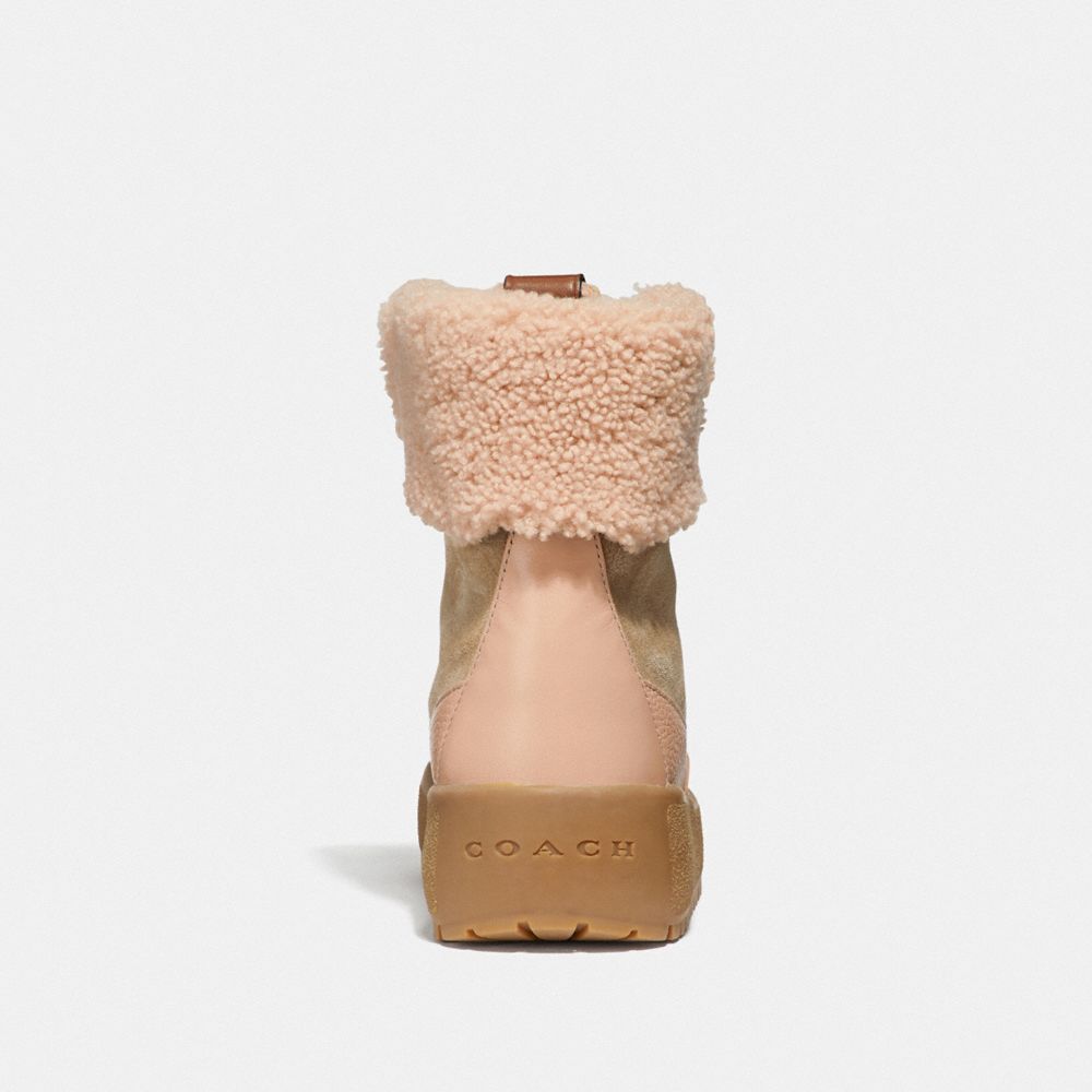 COACH®,TYLER BOOT,mixedmaterial,Oat/Pale Blush,Alternate View