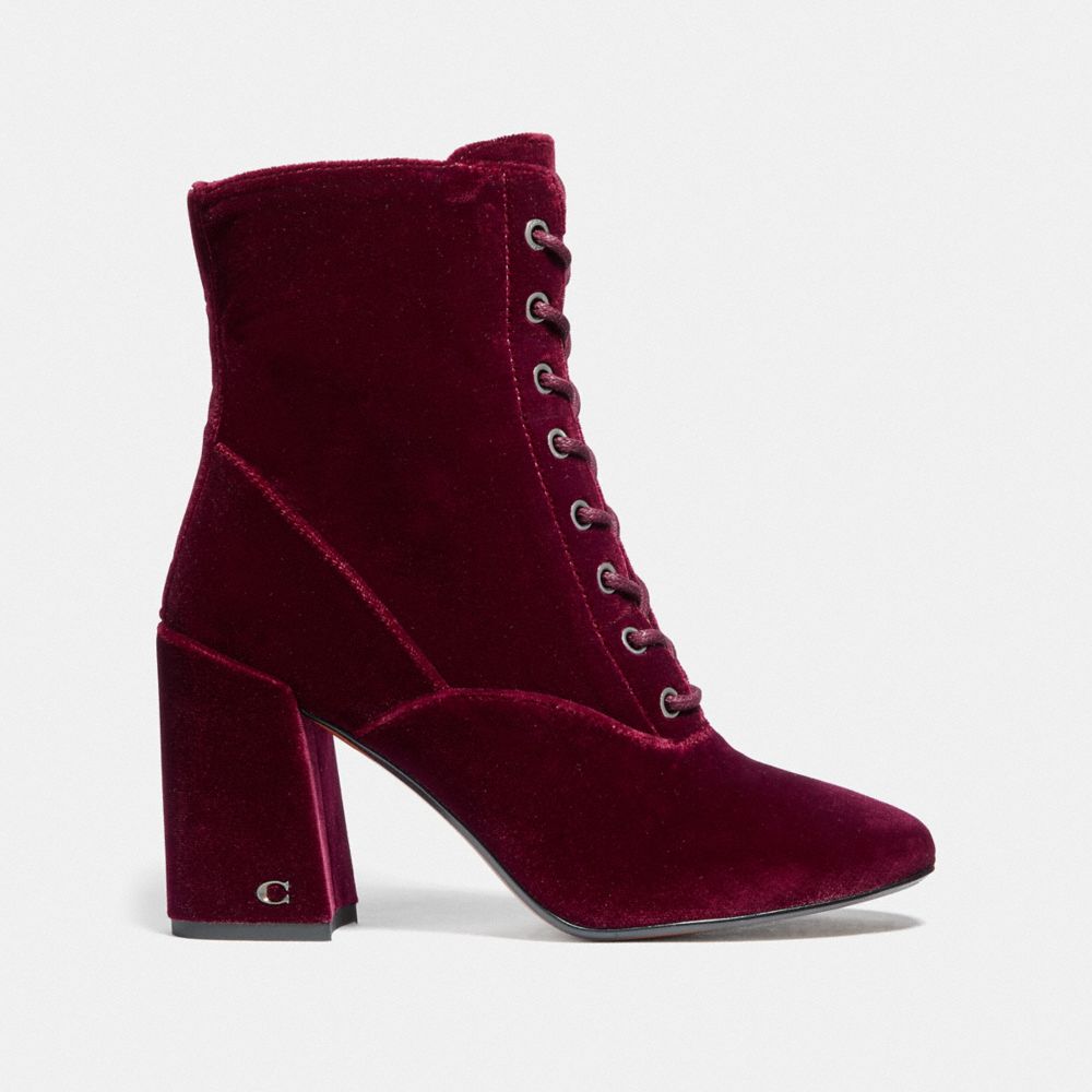 Coach on sale burgundy boots