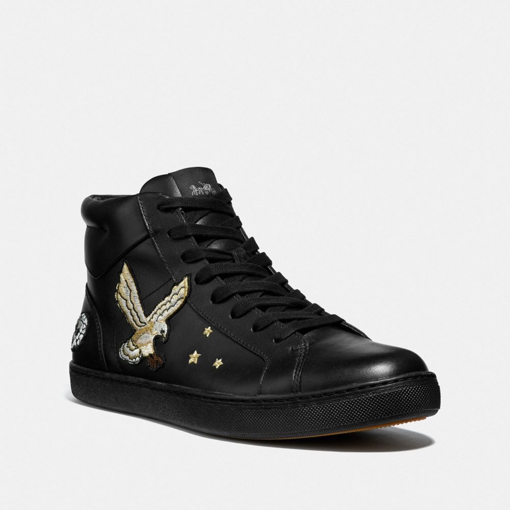 C204 High Top Sneaker With Patches