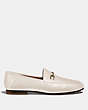 COACH®,HALEY LOAFER,Leather,Chalk,Angle View
