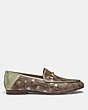 COACH®,HALEY LOAFER WITH STAR PRINT,KHAKI/GOLD,Angle View