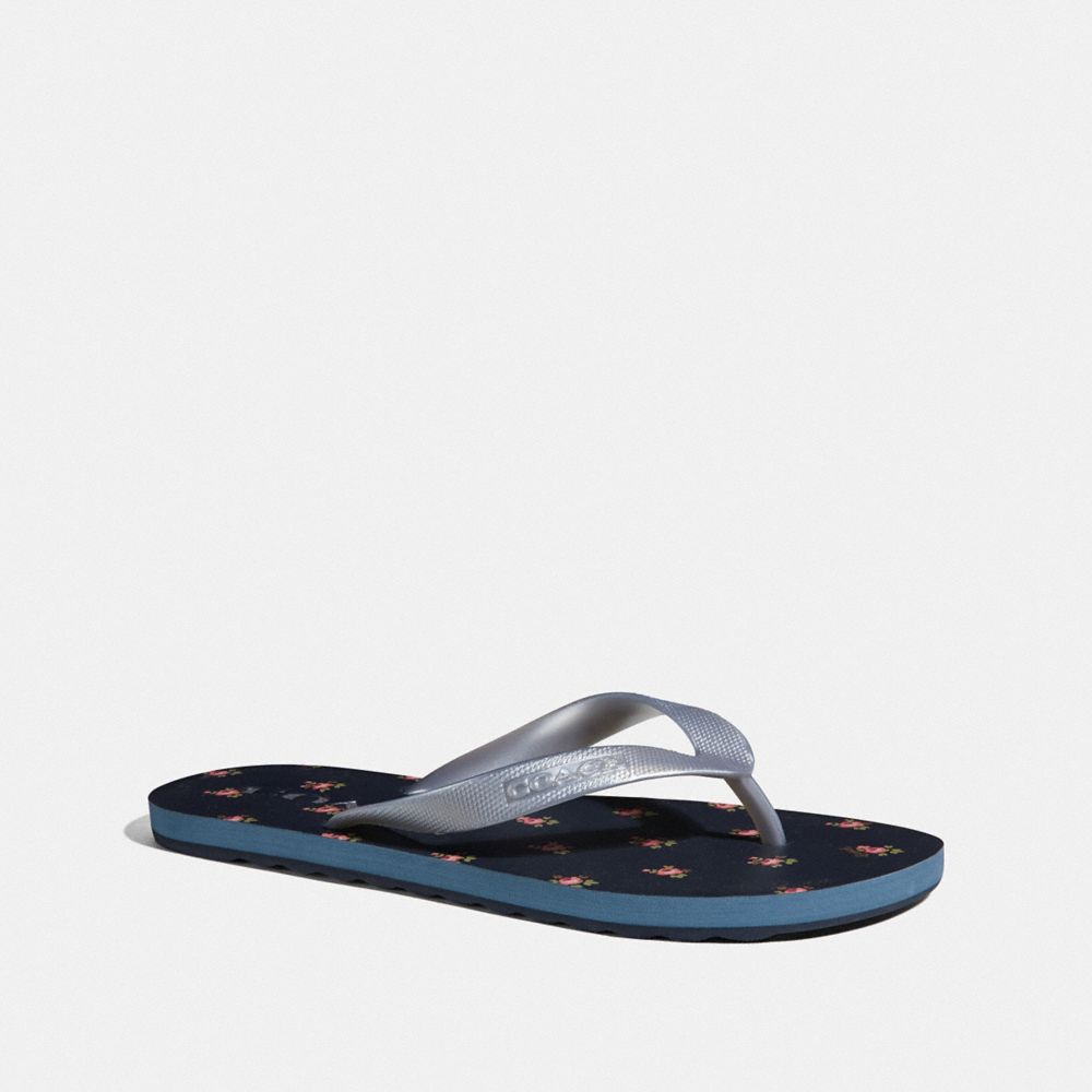 Zak flip flop with floral print new arrivals