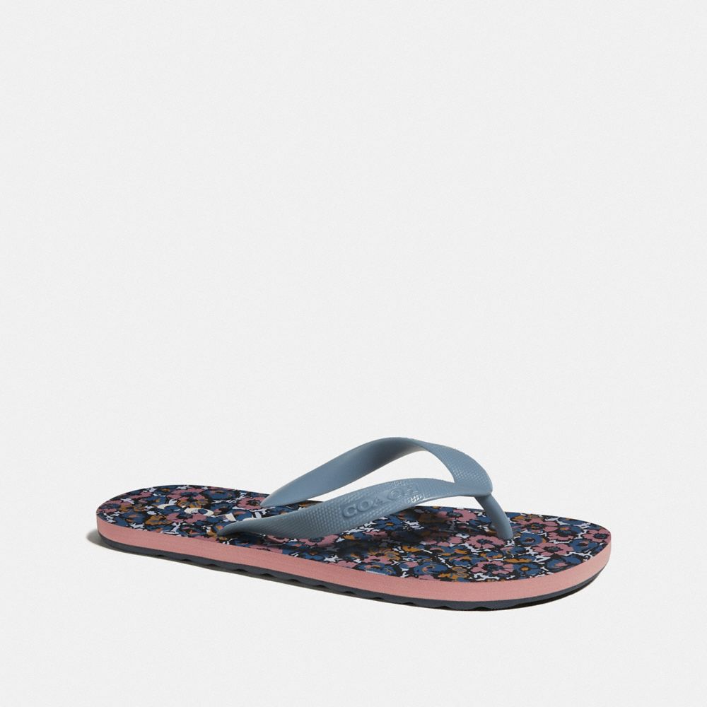 zak flip flop with floral print