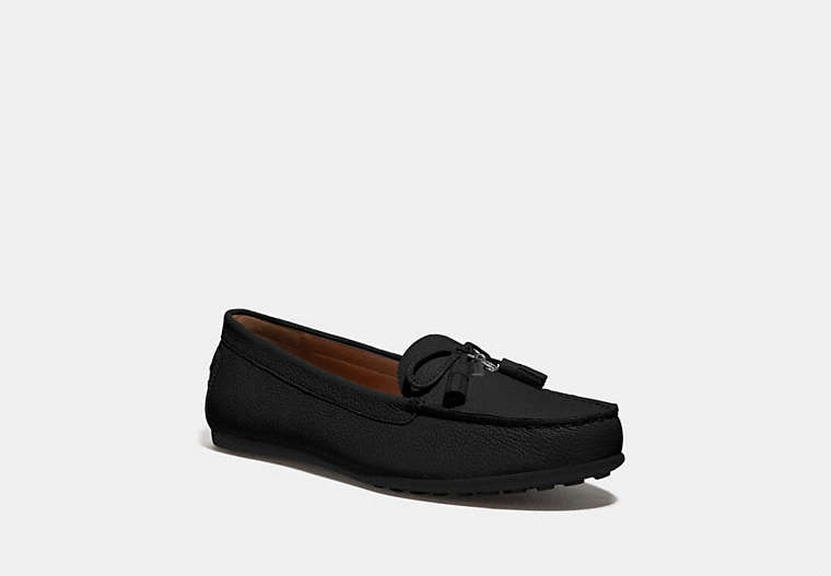 COACH®,GREENWICH LOAFER,Leather,Black,Front View