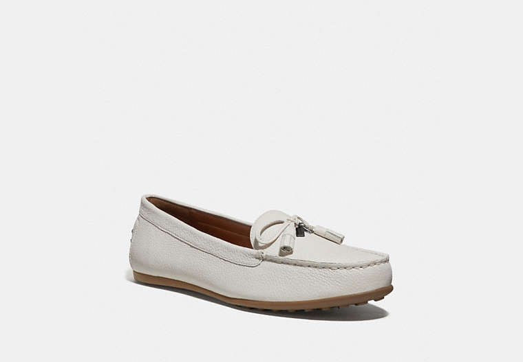 COACH®,GREENWICH LOAFER,Leather,Chalk,Front View