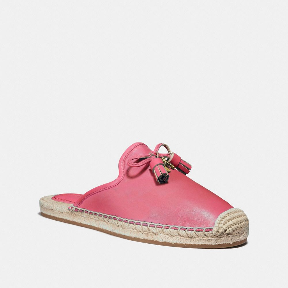 COACH®,CASSIDY ESPADRILLE,PINK RUBY,Front View