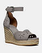 COACH®,KELSI WEDGE,HEATHER GREY,Front View