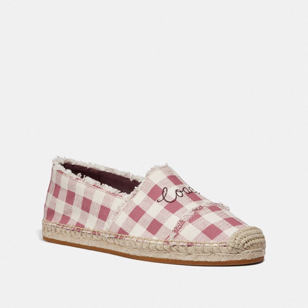 Celina Espadrille With Gingham Print