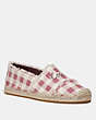 Celina Espadrille With Gingham Print