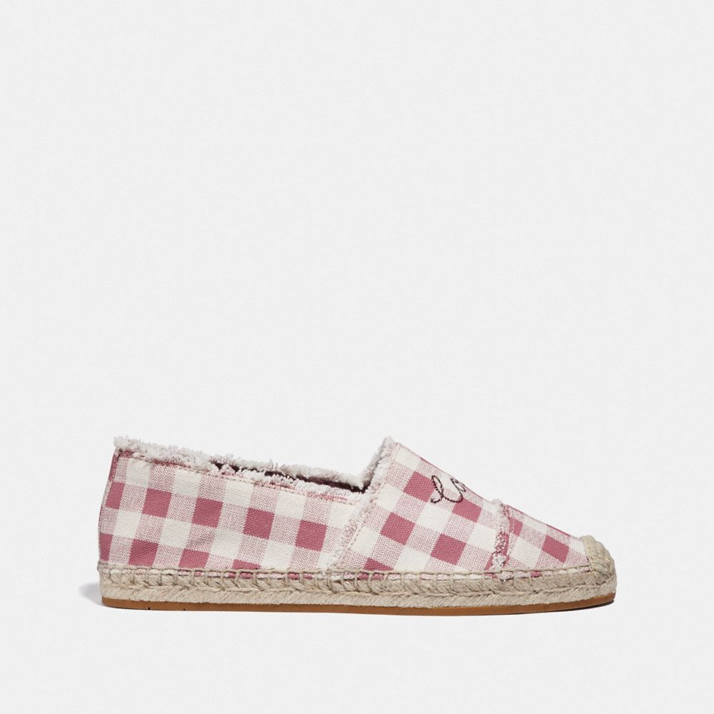 Celina Espadrille With Gingham Print