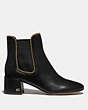 COACH®,TORRI BOOTIE,Leather,Black,Angle View