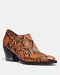 COACH®,PERRI BOOTIE,printedexoticleather,CARAMEL,Front View