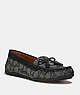 COACH®,MOIRA LOAFER,Jacquard,Black/Coal,Front View