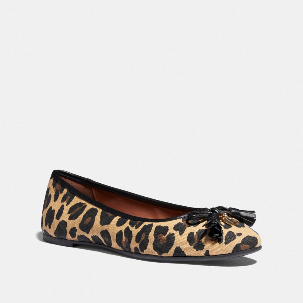 Benni Ballet With Leopard Print