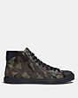 C207 High Top Sneaker With Camo Print