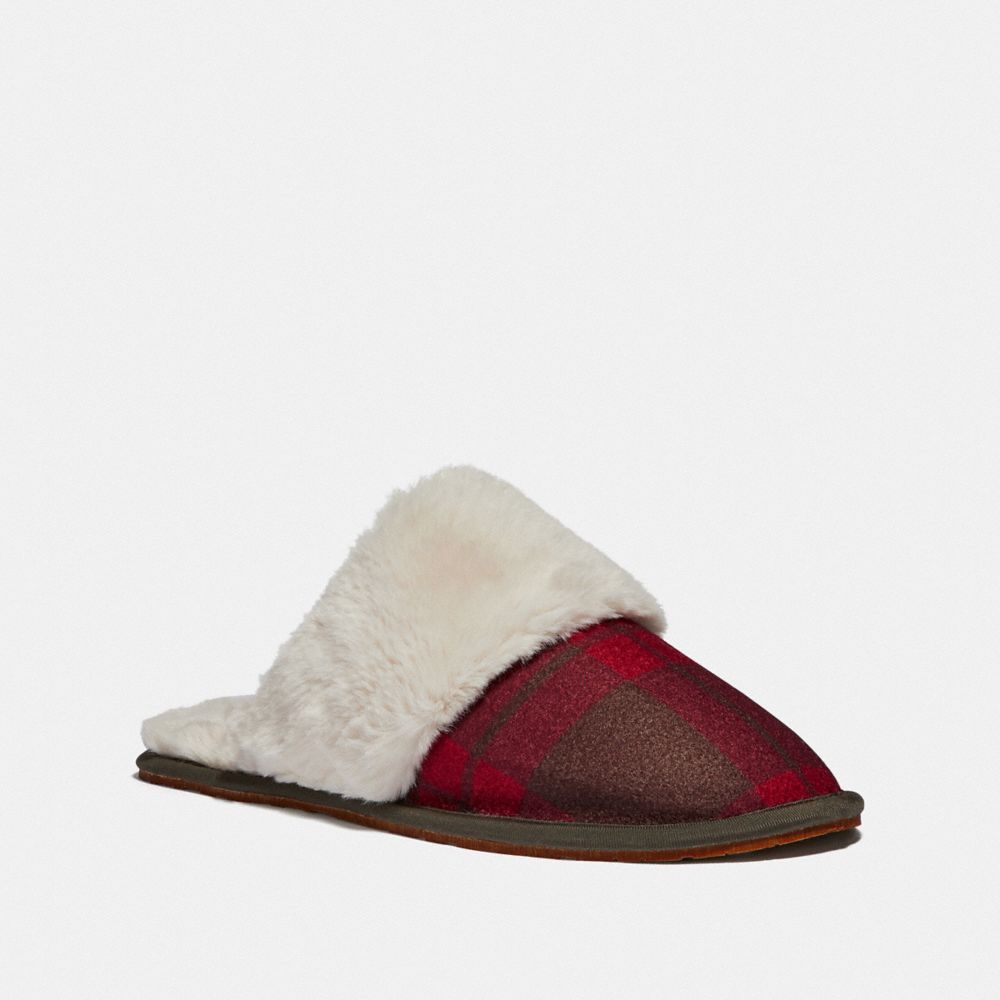 Ziva Slipper With Plaid Print