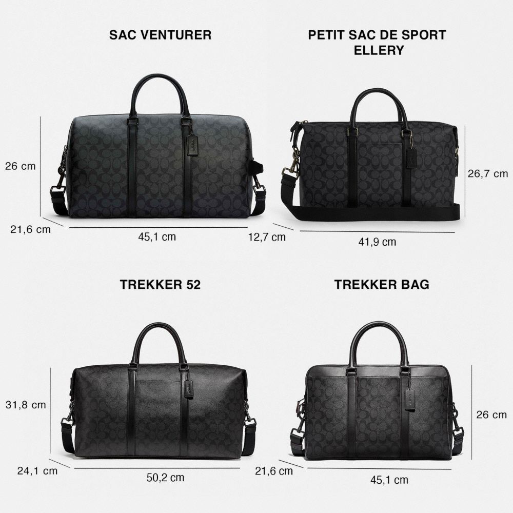 COACH®,TREKKER 52 EN TOILE EXCLUSIVE AVEC MOTIF CAMOUFLAGE,Bronze industriel/Vert multi,Collection