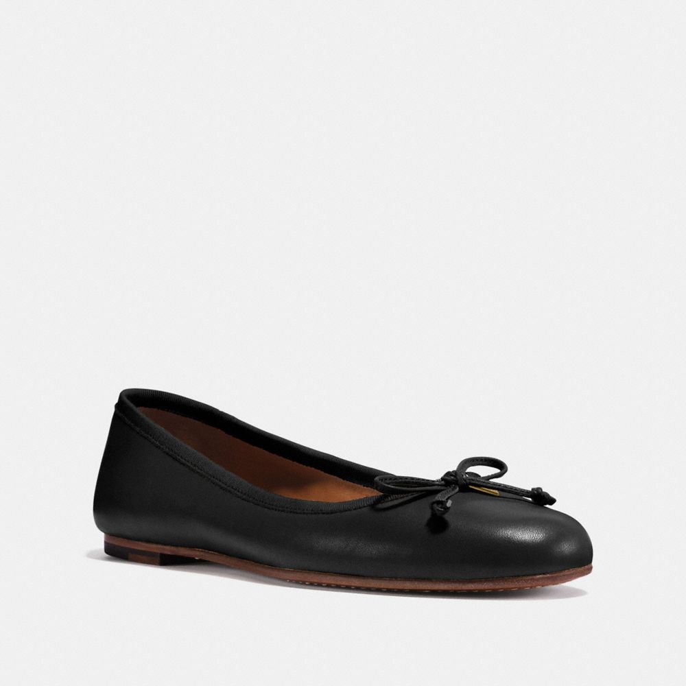 Coach black discount ballet flats