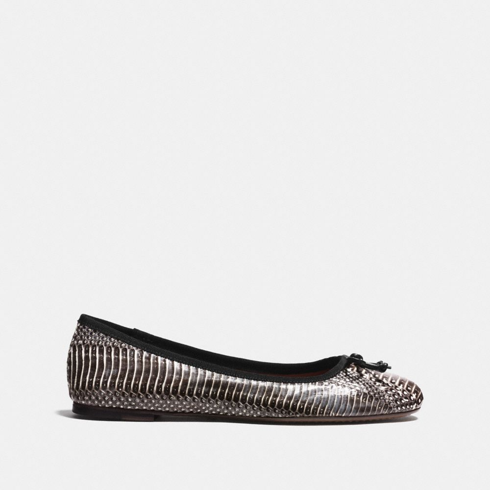 Coach store snakeskin flats