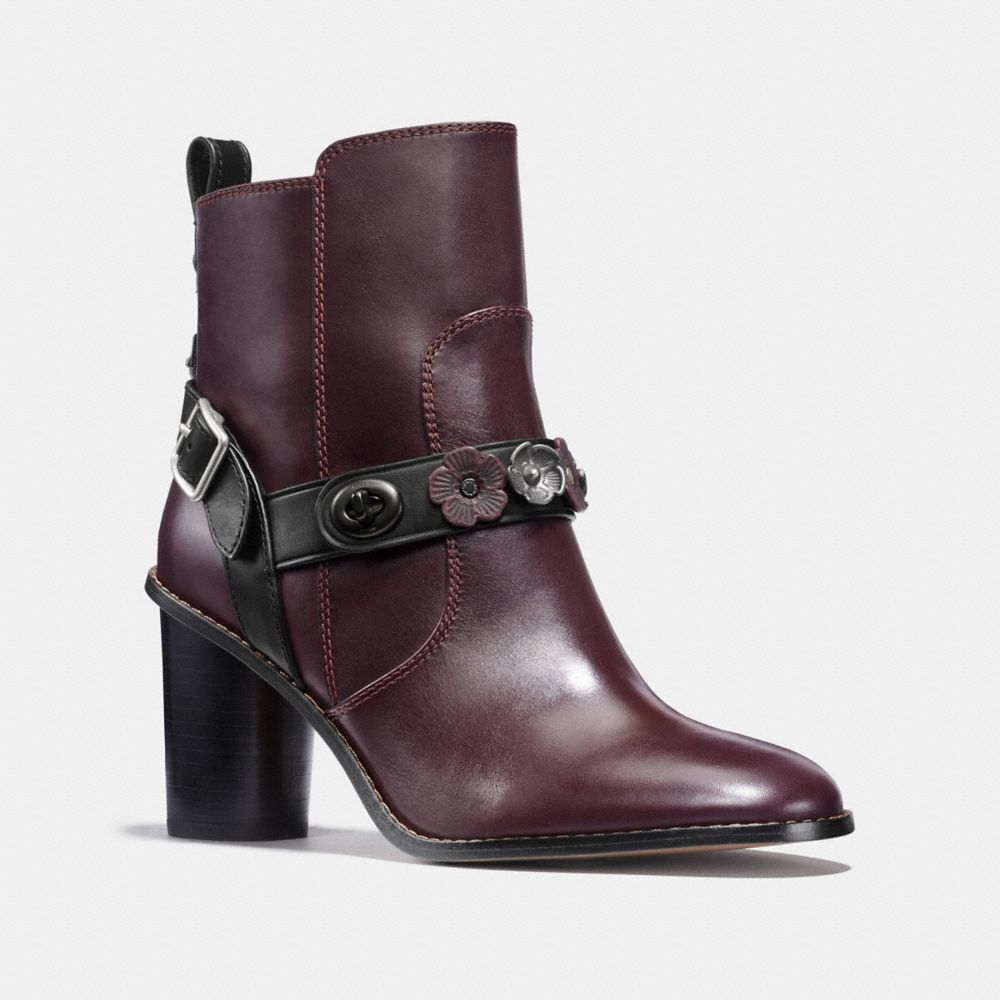 Coach moto bootie store heel