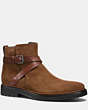 COACH®,BRYANT JODHPUR BOOT,Suede,SADDLE/SADDLE,Front View