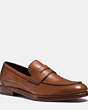 COACH®,ALLEN PENNY LOAFER,Leather,Saddle,Front View