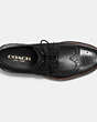 COACH®,BRYANT WINGTIP,Leather,Black,Inside View,Top View