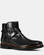 COACH®,BRYANT JODHPUR BOOT,Leather,Black,Front View