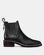 COACH®,BOWERY CHELSEA BOOT,Leather,Black,Angle View