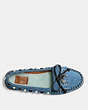 COACH®,ROCCASIN SLIP ON,Suede,Chambray,Inside View,Top View