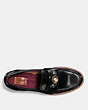COACH®,LENOX LOAFER,Leather,Black,Inside View,Top View
